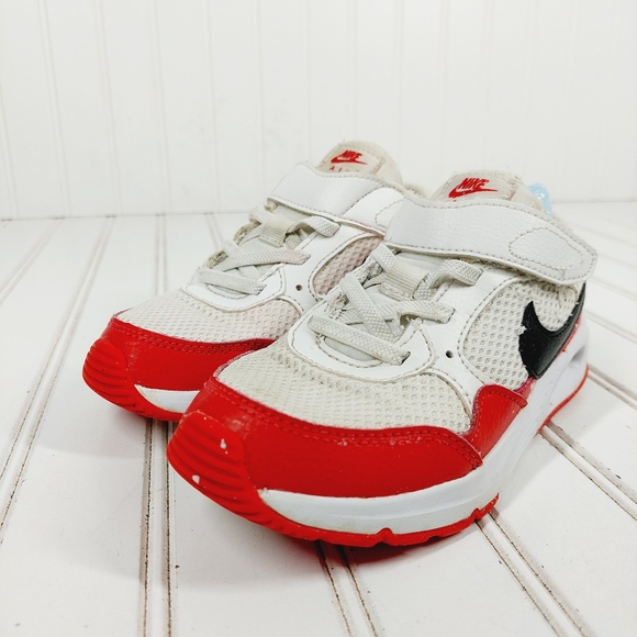 Nike Air Max Logo Strap Lace Up Kids' Athletic Sneakers H114 - Picture 2 of 11